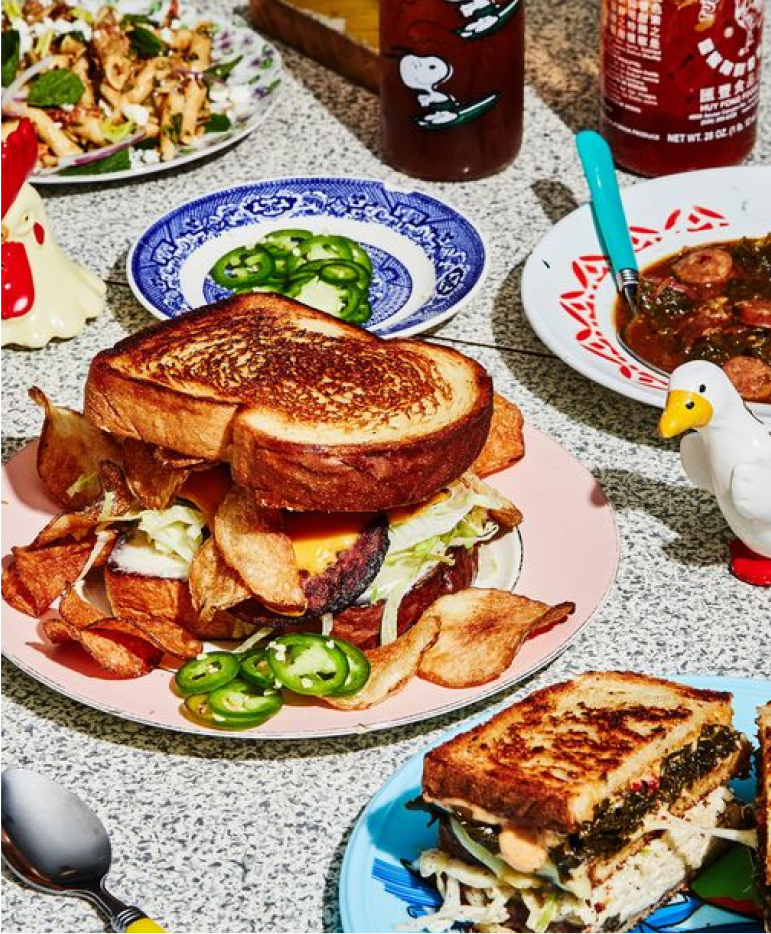 Croque-Monsieur sauce bleu